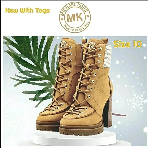Baddie Rhinestone Bling Sparkle Platform Lugsole Leather Heeled Ankle Bootie